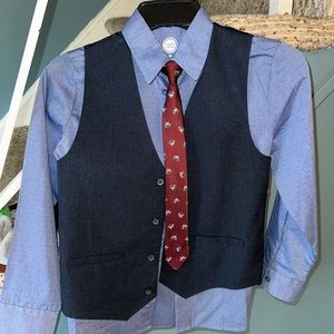 3 pc shirt/tie/vest